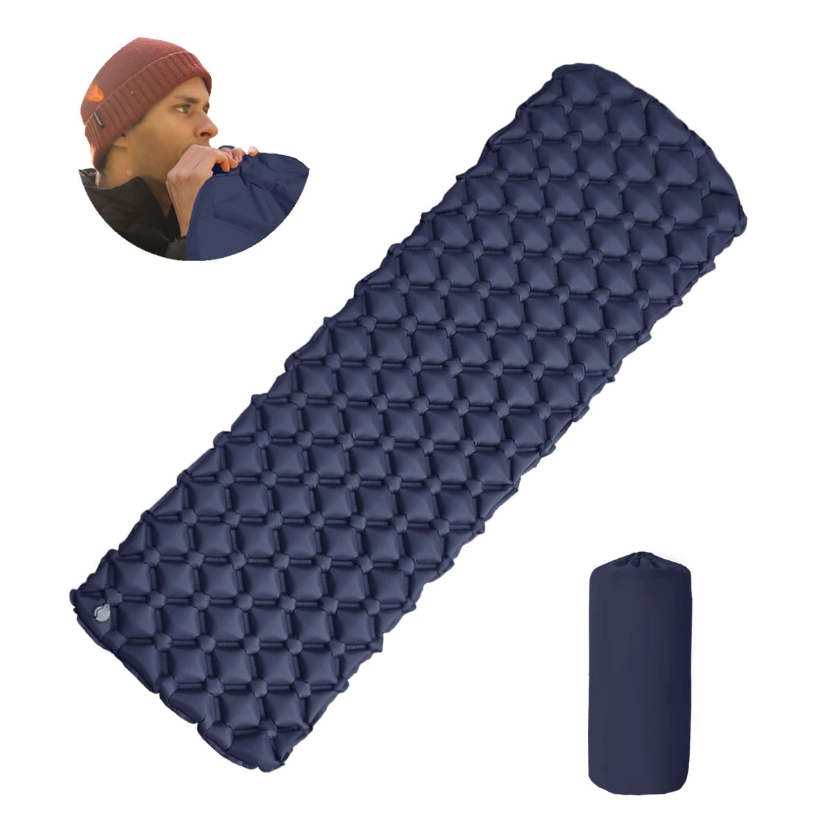Ultraleichte Isomatte mit Kissen für Camping und Reisen – clever-campen Ansicht 3
