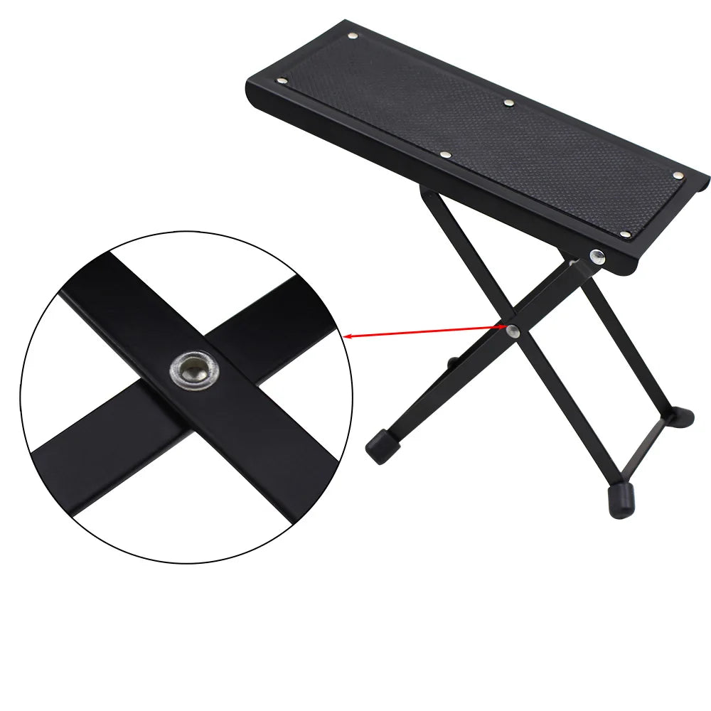 Faltbarer Gitarren-Fuss-Hocker, höhenverstellbar – clever-campen Ansicht 4