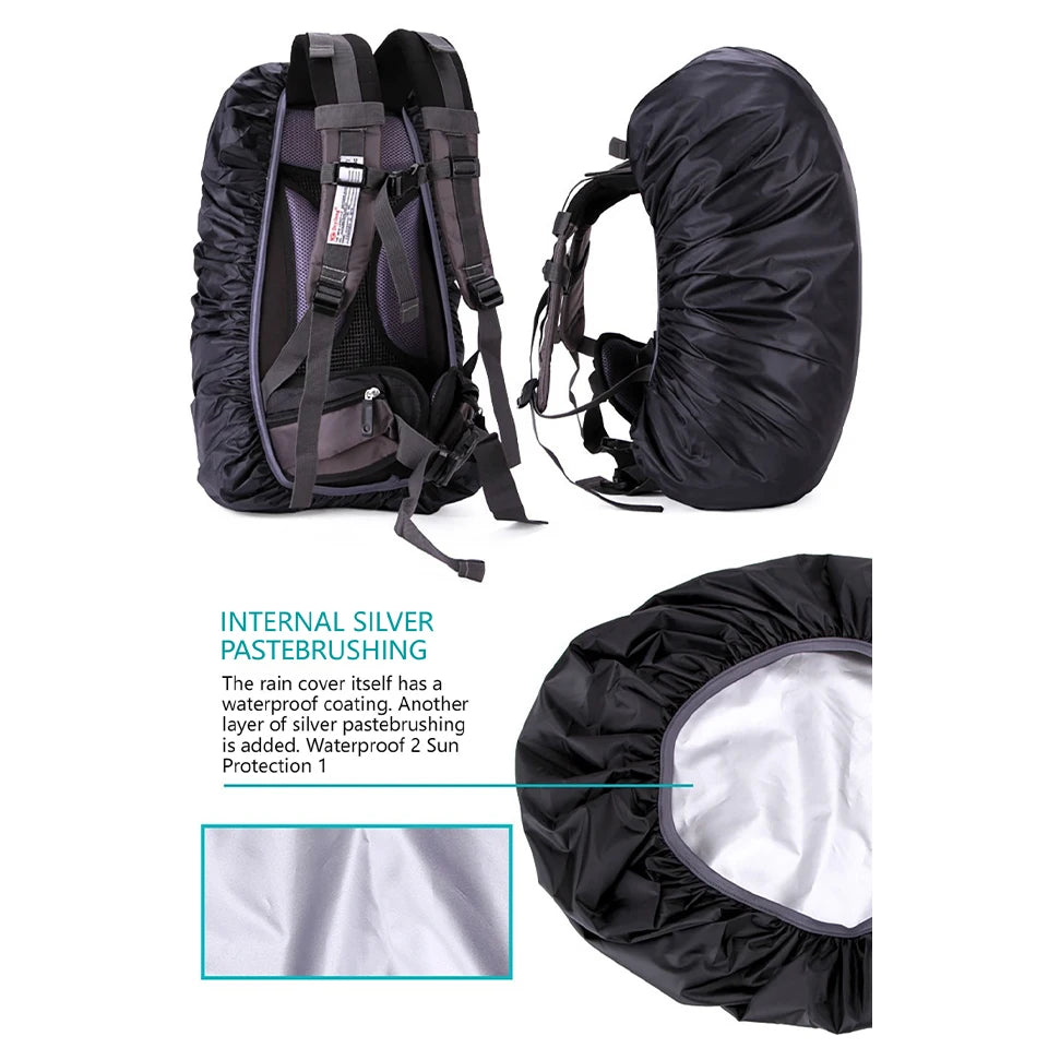 Wasserdichte Rucksackhülle 25-60L für Outdoor-Aktivitäten – clever-campen Ansicht 3