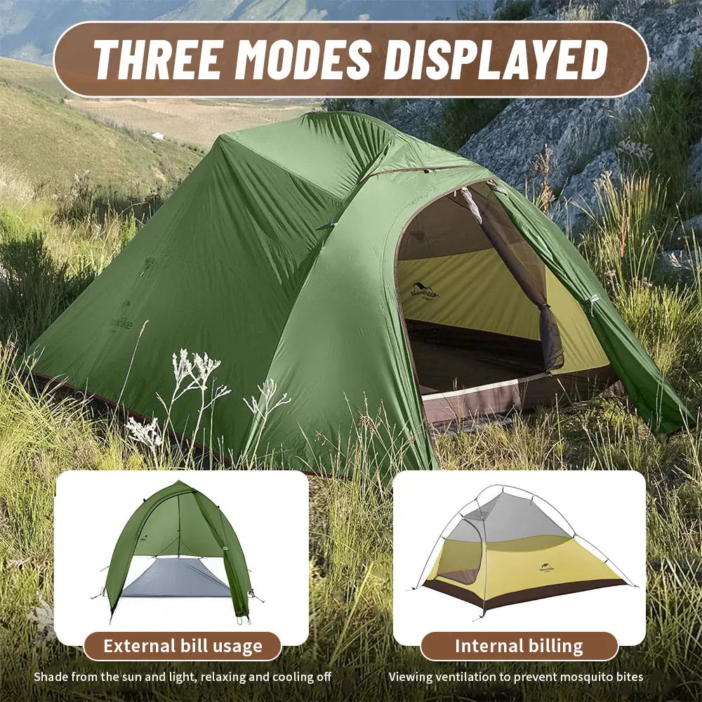 Ultralichtes 3-Personen-Zelt – clever-campen Ansicht 2