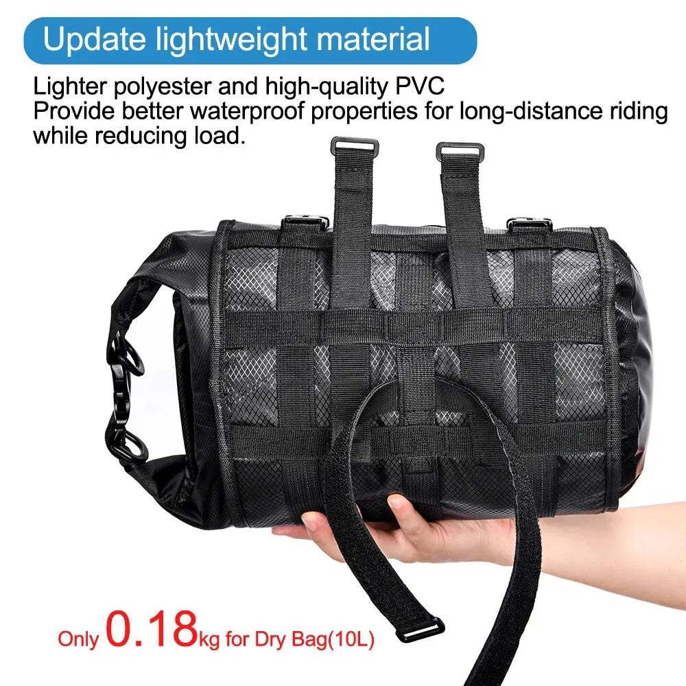 Wasserdichte Fahrradtasche für Lenker & Rahmen – clever-campen Ansicht 6