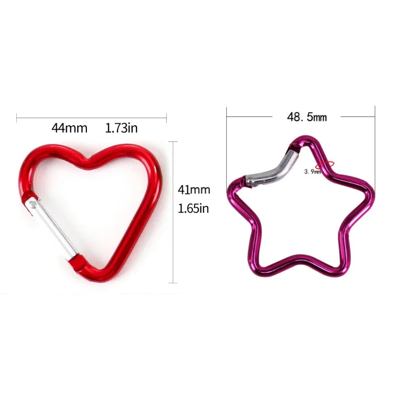 Sternförmiger Karabiner Clip für Rucksäcke und Taschen – clever-campen Ansicht 6