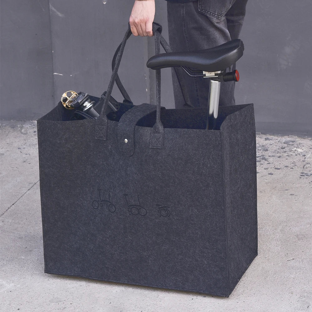 Leichte faltbare Fahrradtasche für Brompton 16 Zoll – clever-campen Ansicht 5