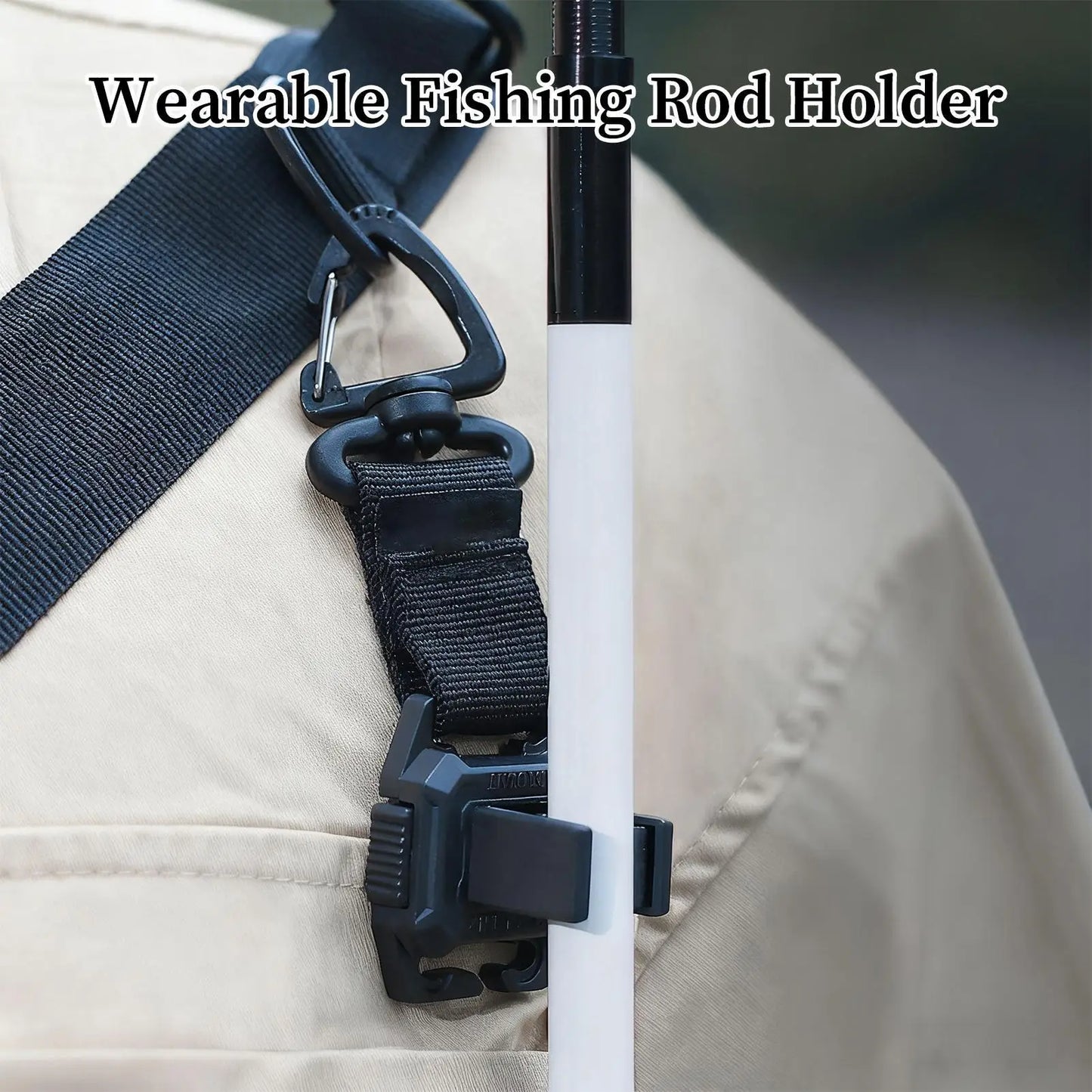 Tragbarer Angelrutenhalter mit Clips – clever-campen Ansicht 2