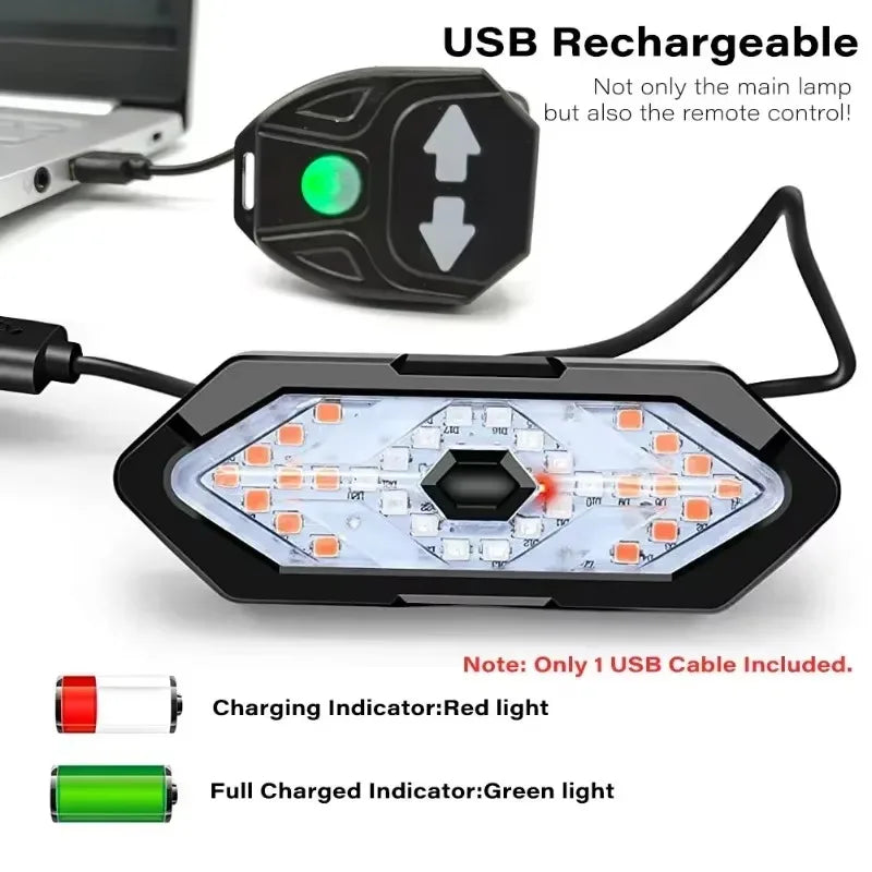 Kabelloses LED-Bike-Blinklicht mit USB-Aufladung – clever-campen Ansicht 6