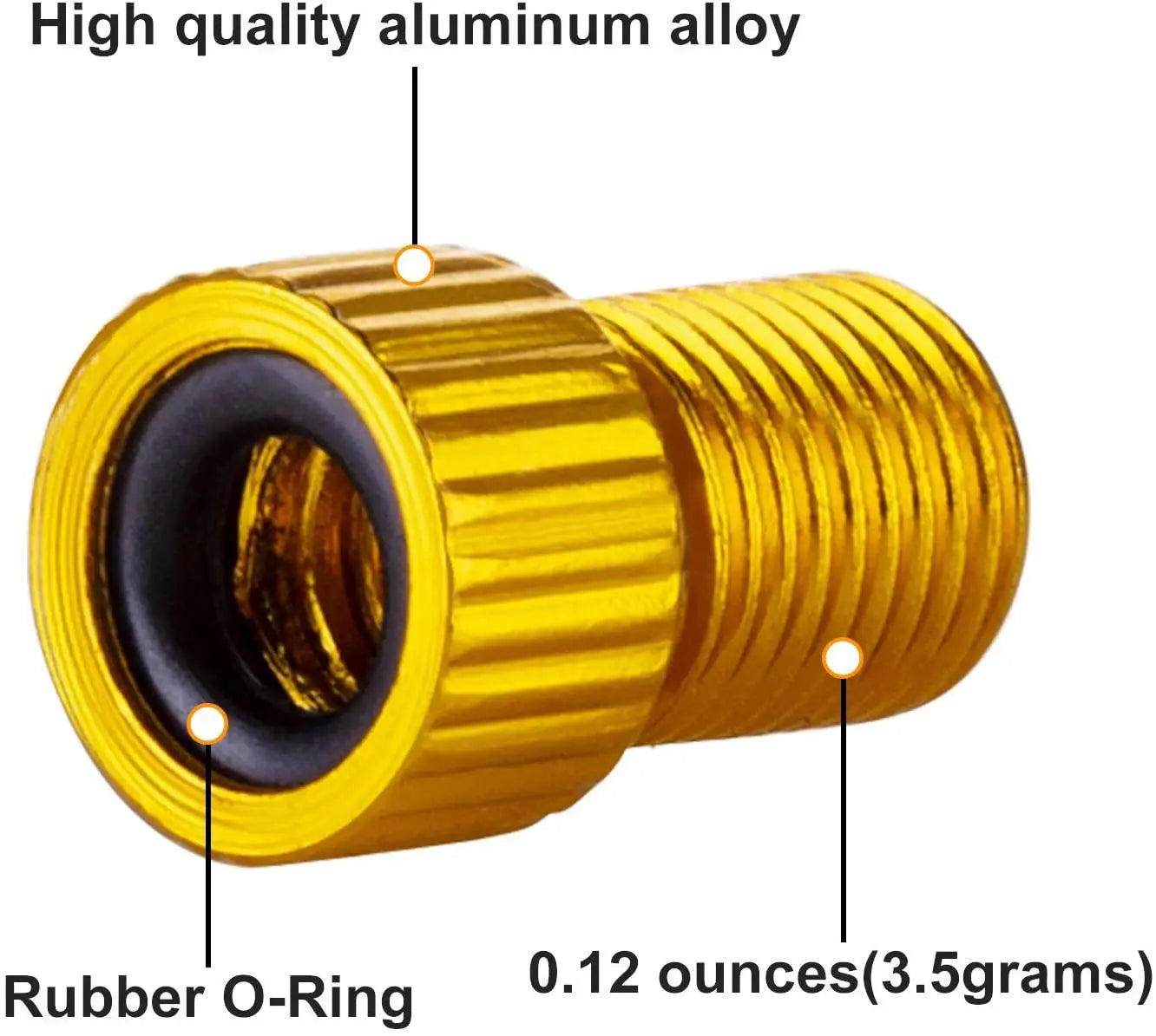 10 Farben Aluminium Ventiladapter Presta zu Schrader – clever-campen Ansicht 3