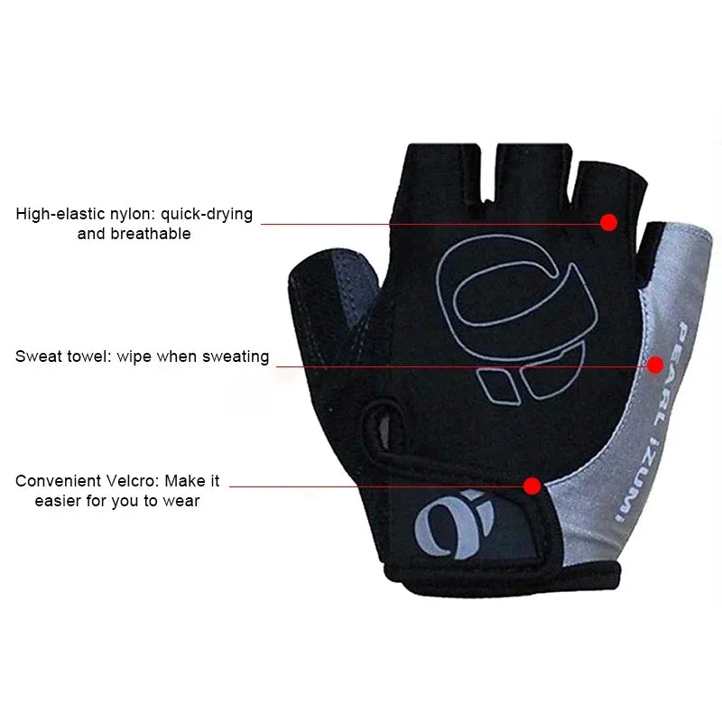 Halbfinger Fahrradhandschuhe mit Gel und Anti-Rutsch – clever-campen Ansicht 2
