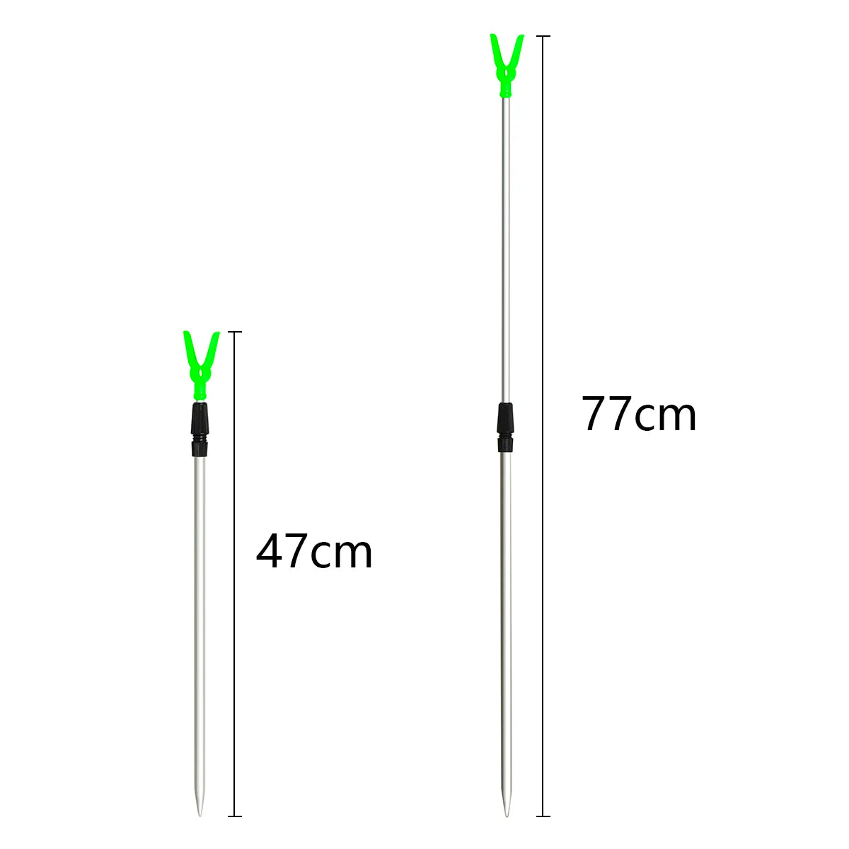 Verstellbarer Angelbankstick 4er Set – clever-campen Ansicht 2