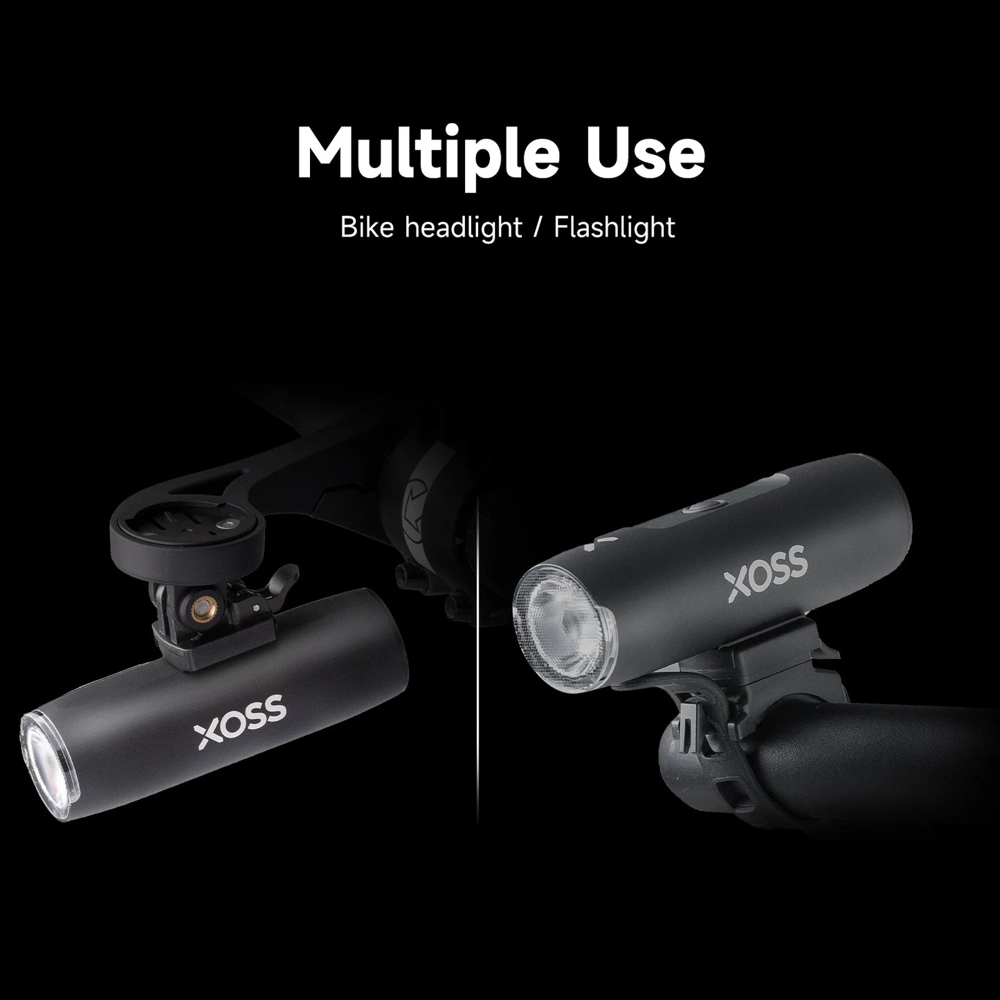 XOSS XL400 Fahrradlicht 400 Lumen USB Wiederaufladbar – clever-campen Ansicht 3