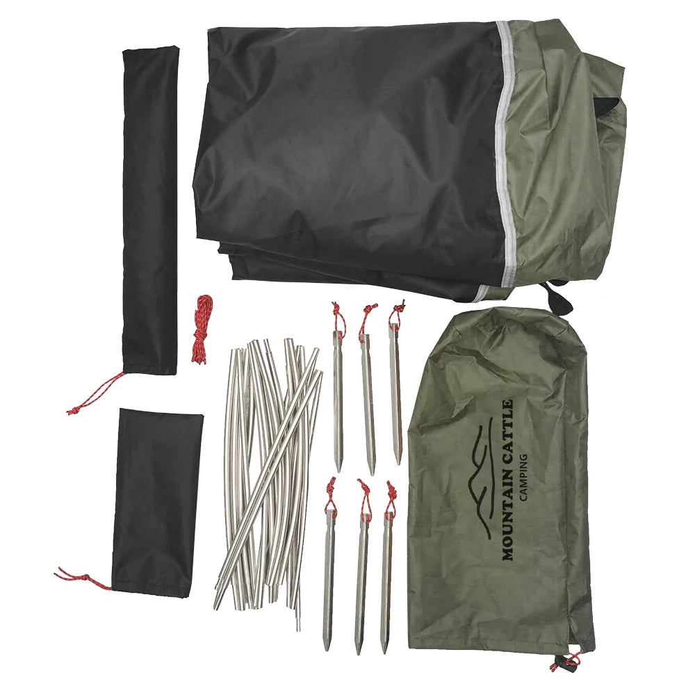 Ultralight Einpersonenzelt 210D Wasserdichtes Campingzelten – clever-campen Ansicht 2