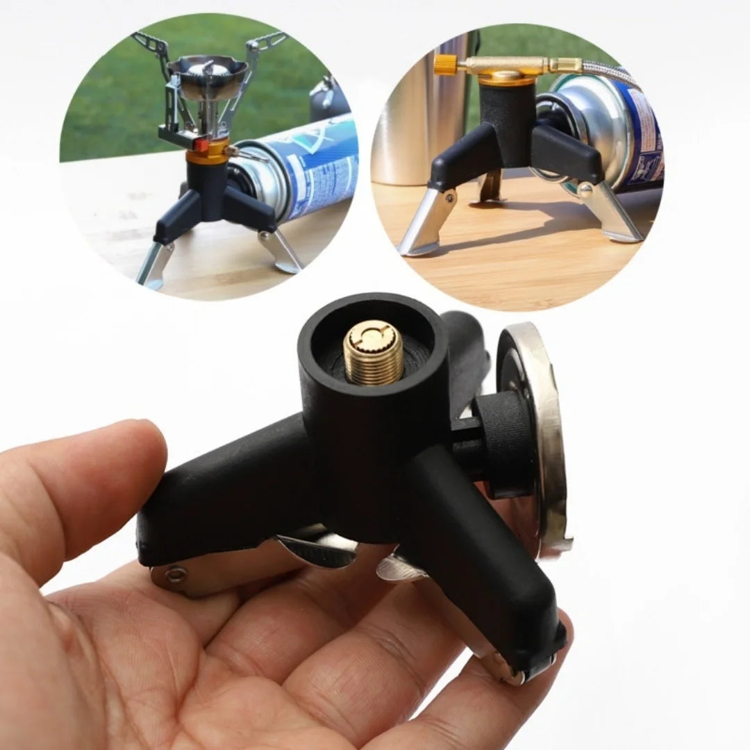 Camping Gas Stove Adapter mit Stativ – clever-campen Ansicht 2
