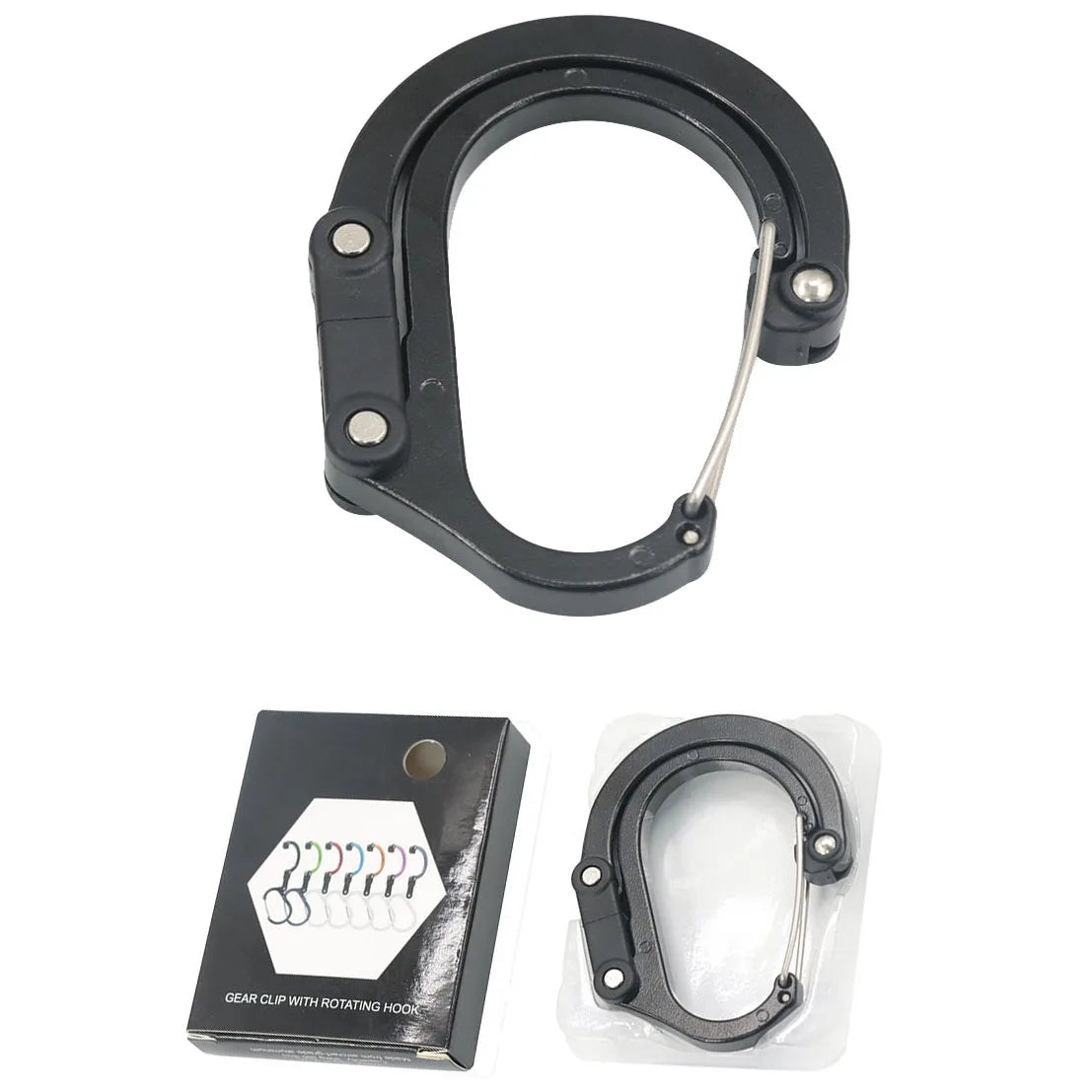 Robuster Karabiner mit drehbarem Haken für Outdoor – clever-campen Ansicht 4