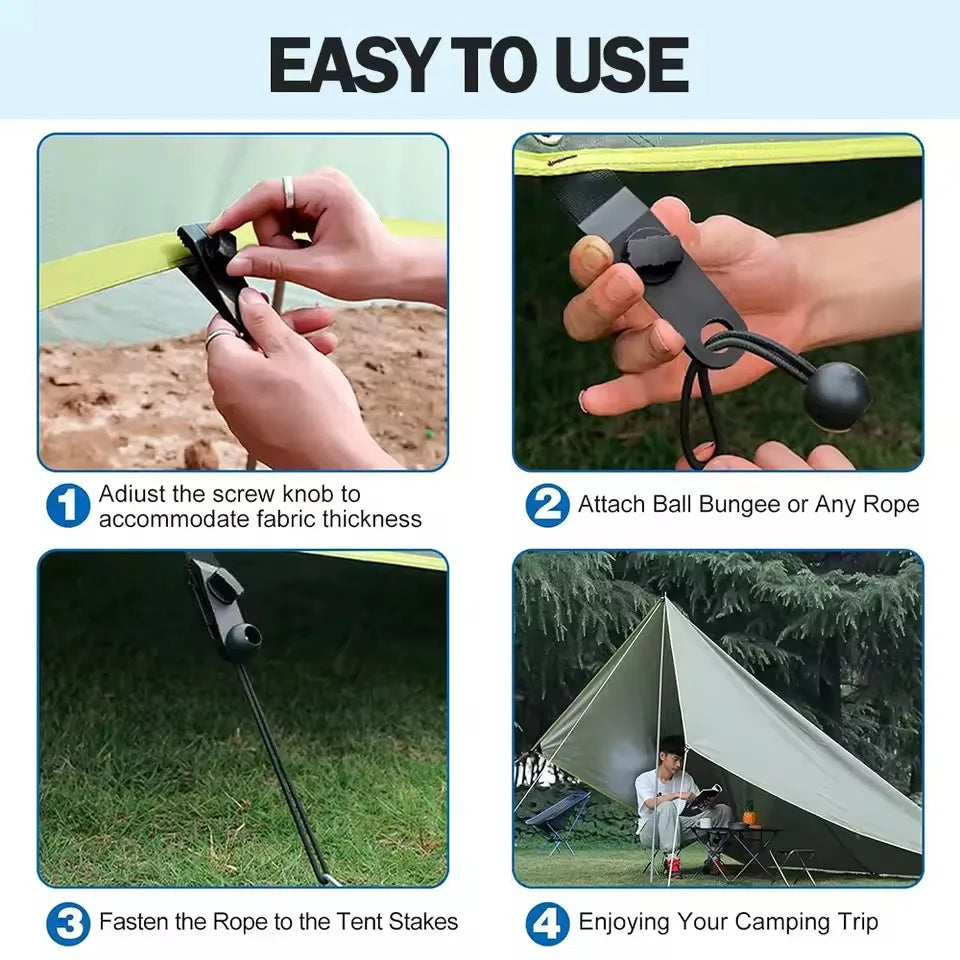 Camping Tarp Clips – Robuste Zeltbefestigungen für Outdoor – clever-campen Ansicht 5
