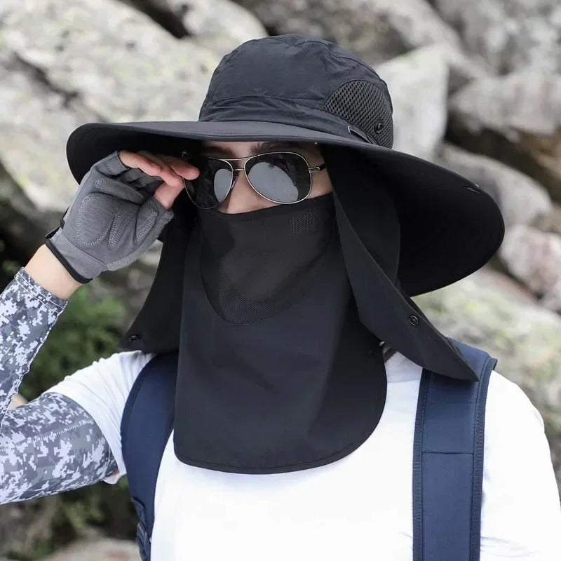 Verstellbare Outdoor Angelmütze mit UV-Schutz – clever-campen Ansicht 2