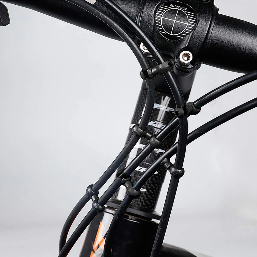 Bicycle Brake Gear Cable Clips Set – Schwarz – clever-campen Ansicht 2