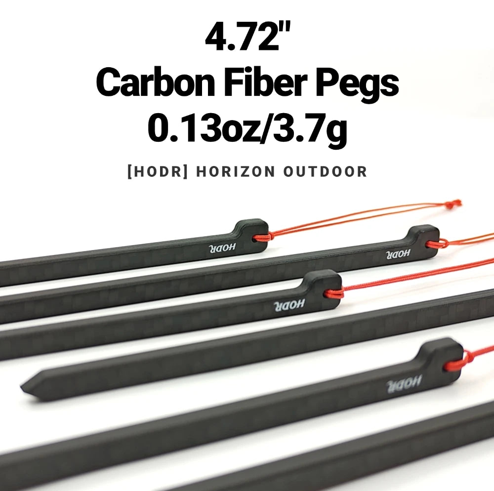 Ultraleichte Carbon Zeltpflöcke 12cm für Camping – clever-campen Ansicht 2