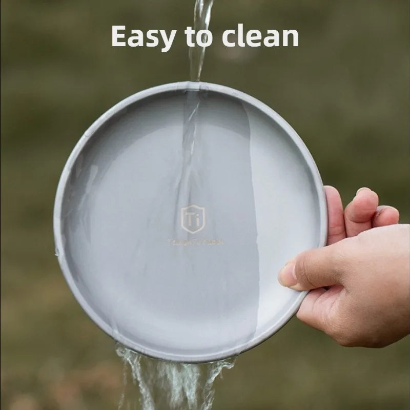 Titanium Camping Teller – Ultraleicht und Rund – clever-campen Ansicht 4