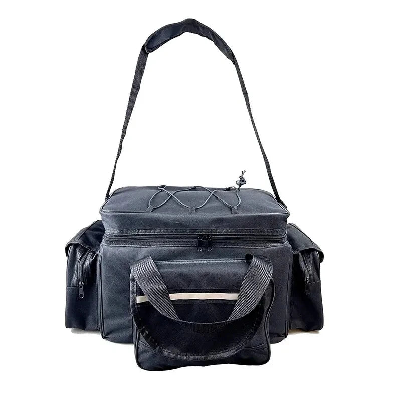 Wasserdichte Nylon Angeltasche 50x30x25cm mit grossem – clever-campen Ansicht 3