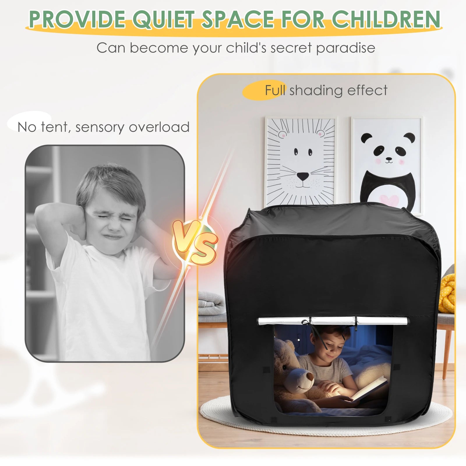 Kinder-Sensory-Zelt mit Transporttasche – clever-campen Ansicht 5