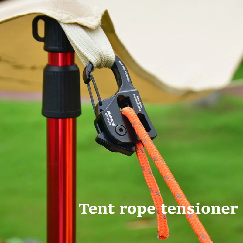Aluminium Zeltseil Spanner mit Paracord für Camping – clever-campen Ansicht 2