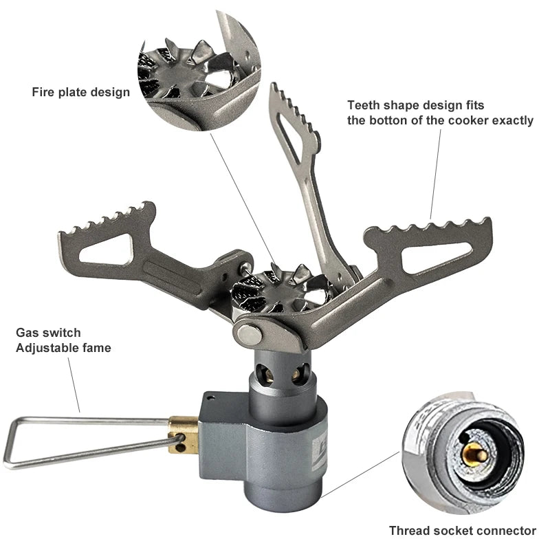 BRS Ultraleichter Titan Campingkocher für Gas – clever-campen Ansicht 4
