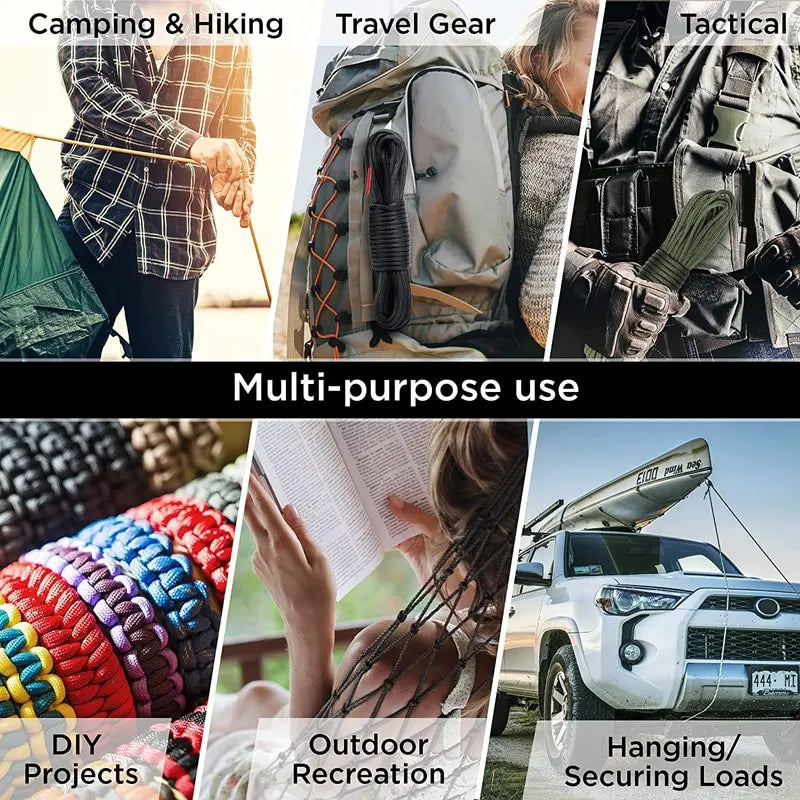 Paracord Seil 4mm – 7 Kerne, 31m/50m/100m für Outdoor – clever-campen Ansicht 5