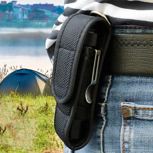 LED Taschenlampen Halterung aus Nylon – clever-campen Ansicht 2