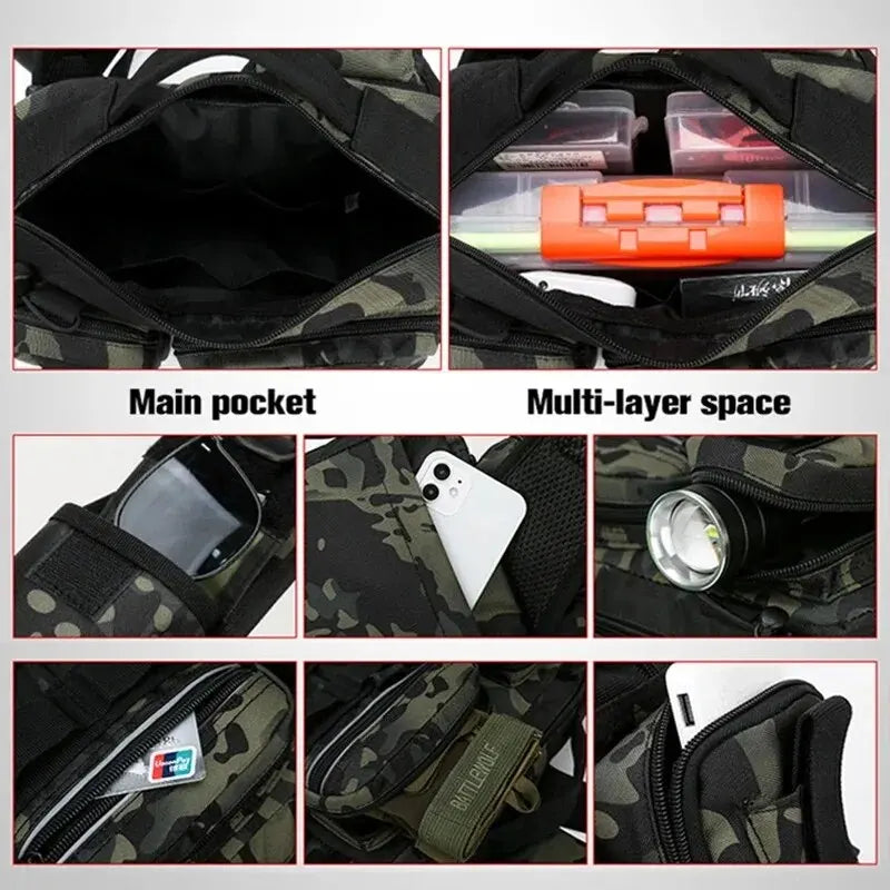 Angler Rucksack mit Köderbox und Rutenhalter – clever-campen Ansicht 5