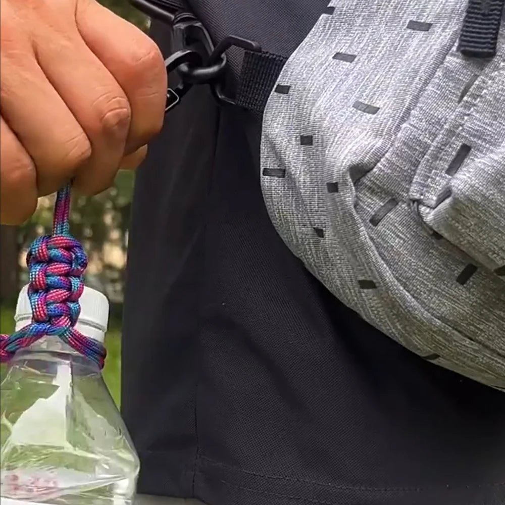 Wasserdichte Trinkflasche mit verstellbarem Tragegurt – clever-campen Ansicht 3