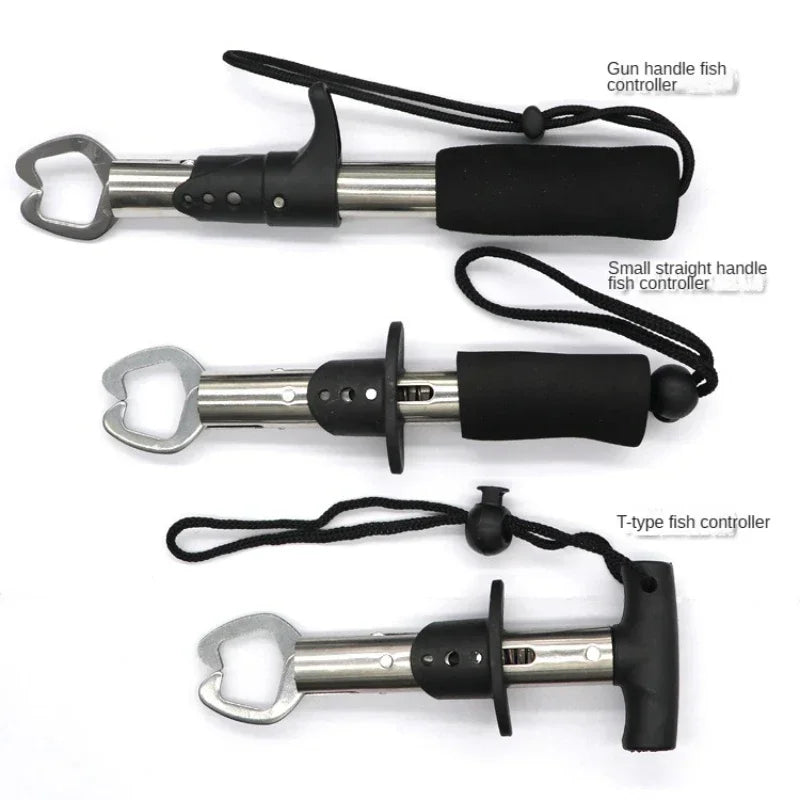 Edelstahl Fischcontroller mit Gummigriff – Faltbare Zange – clever-campen Ansicht 2