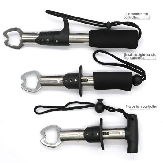 Edelstahl Fischcontroller mit Gummigriff – Faltbare Zange – clever-campen Ansicht 2