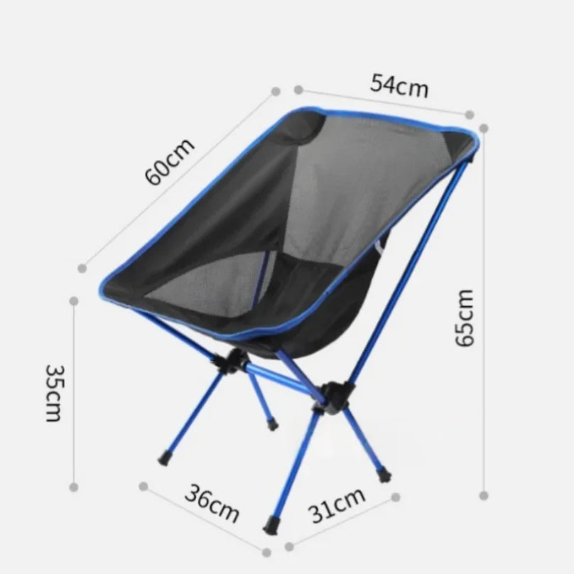 Faltstuhl für Camping und Freizeit – bequem – aus Metall – clever-campen Ansicht 4