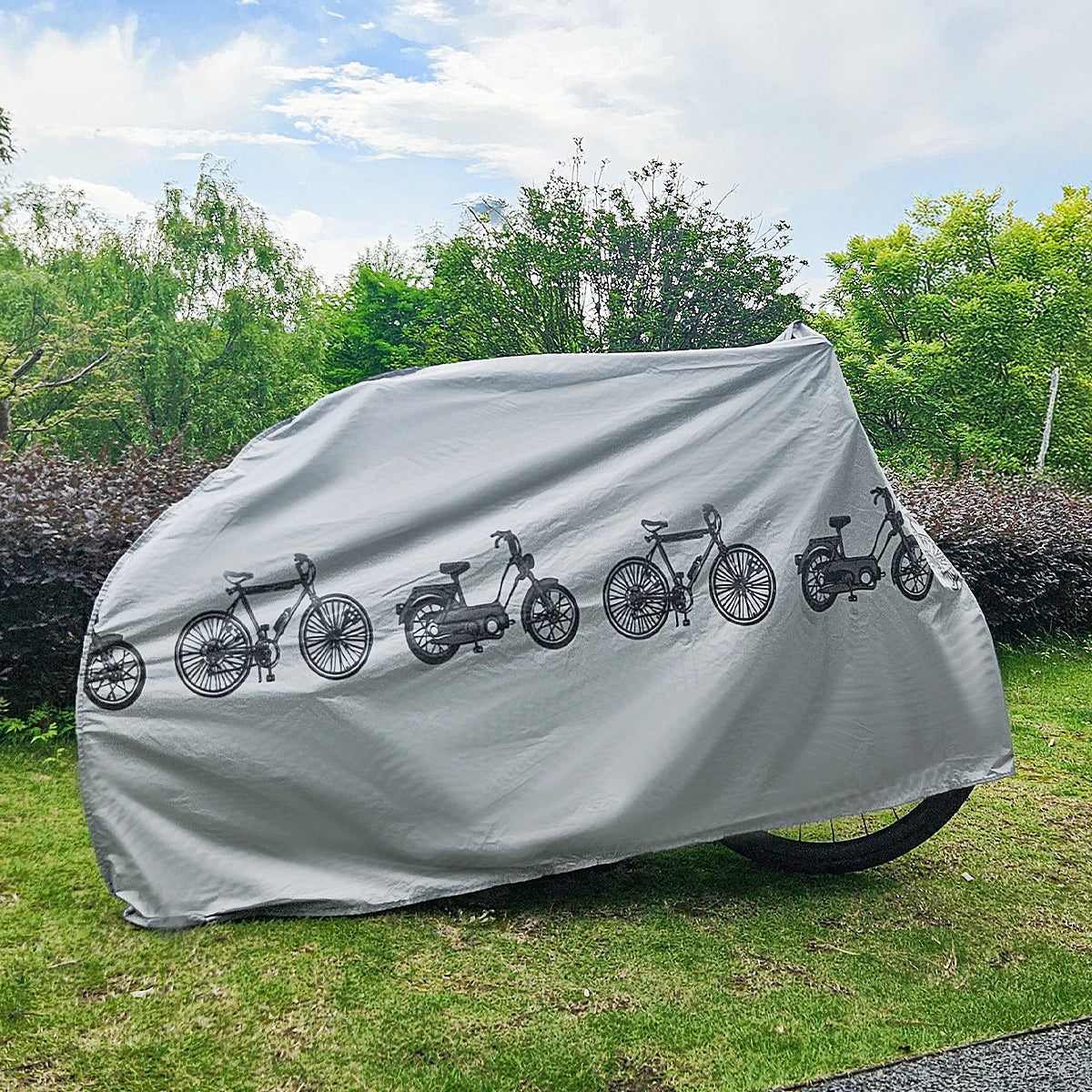 Allwetter Fahrradabdeckung – UV- und Frostschutz – clever-campen Ansicht 3