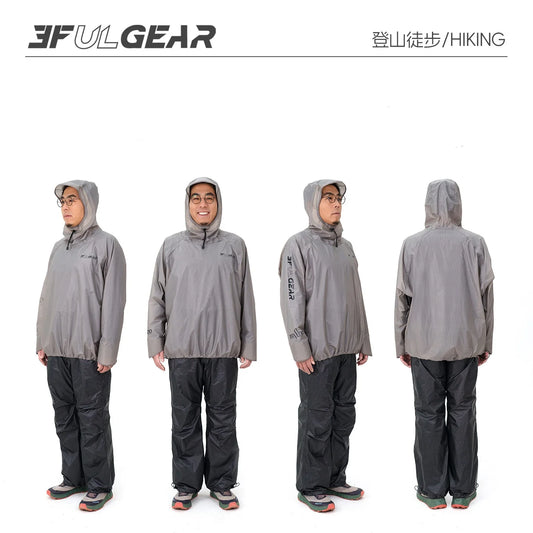 3F UL GEAR QingSuo Spilt Regenponcho - Ultraleicht – clever-campen Ansicht 6