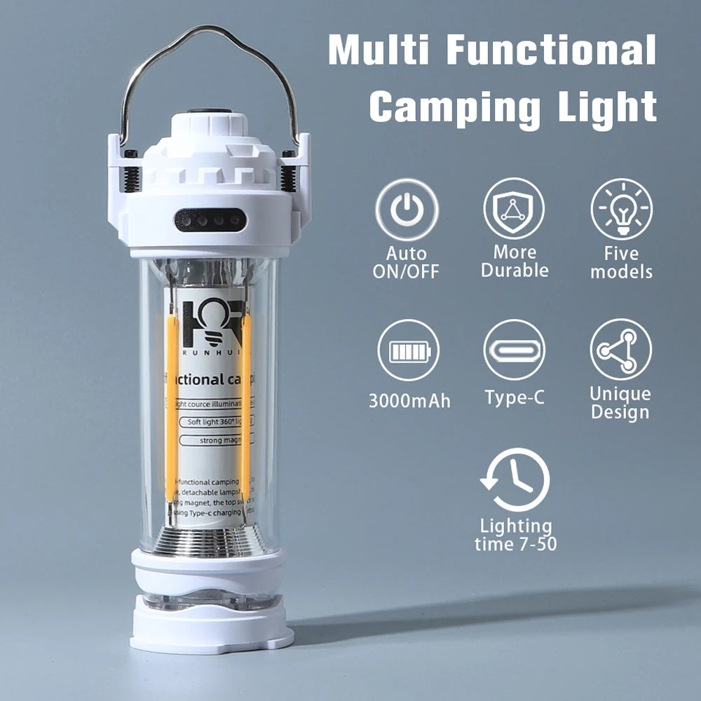 Wasserdichte Campinglaterne mit Retro-Design – clever-campen Ansicht 3