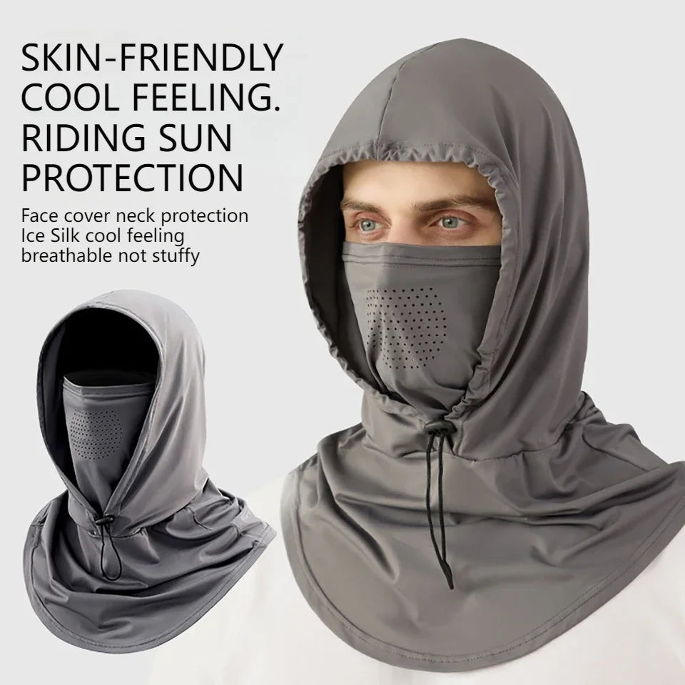 Atmungsaktive Sonnenhaube mit Gesichtsschutz für Outdoor – clever-campen Ansicht 2