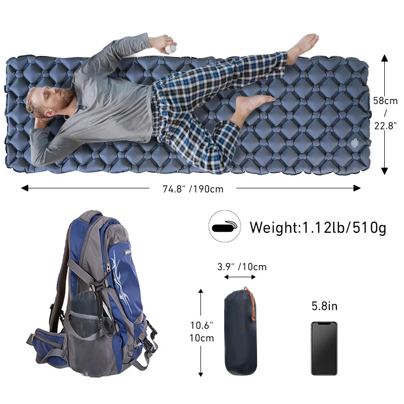 WESTTUNE Camping Luftmatratze Ultraleicht Aufblasbar – clever-campen Ansicht 4