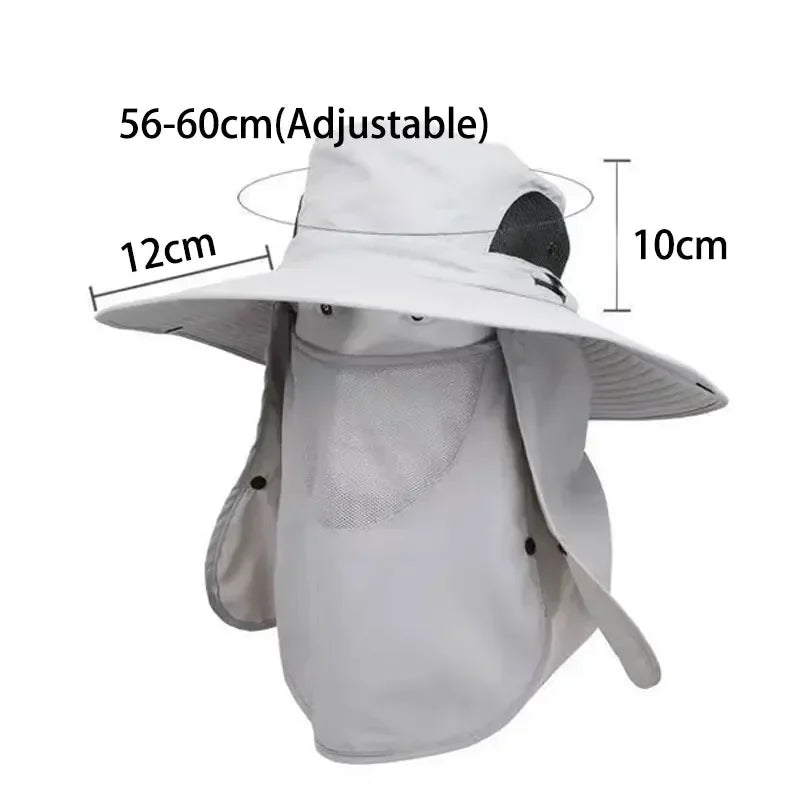 Verstellbare Outdoor Angelmütze mit UV-Schutz – clever-campen Ansicht 5