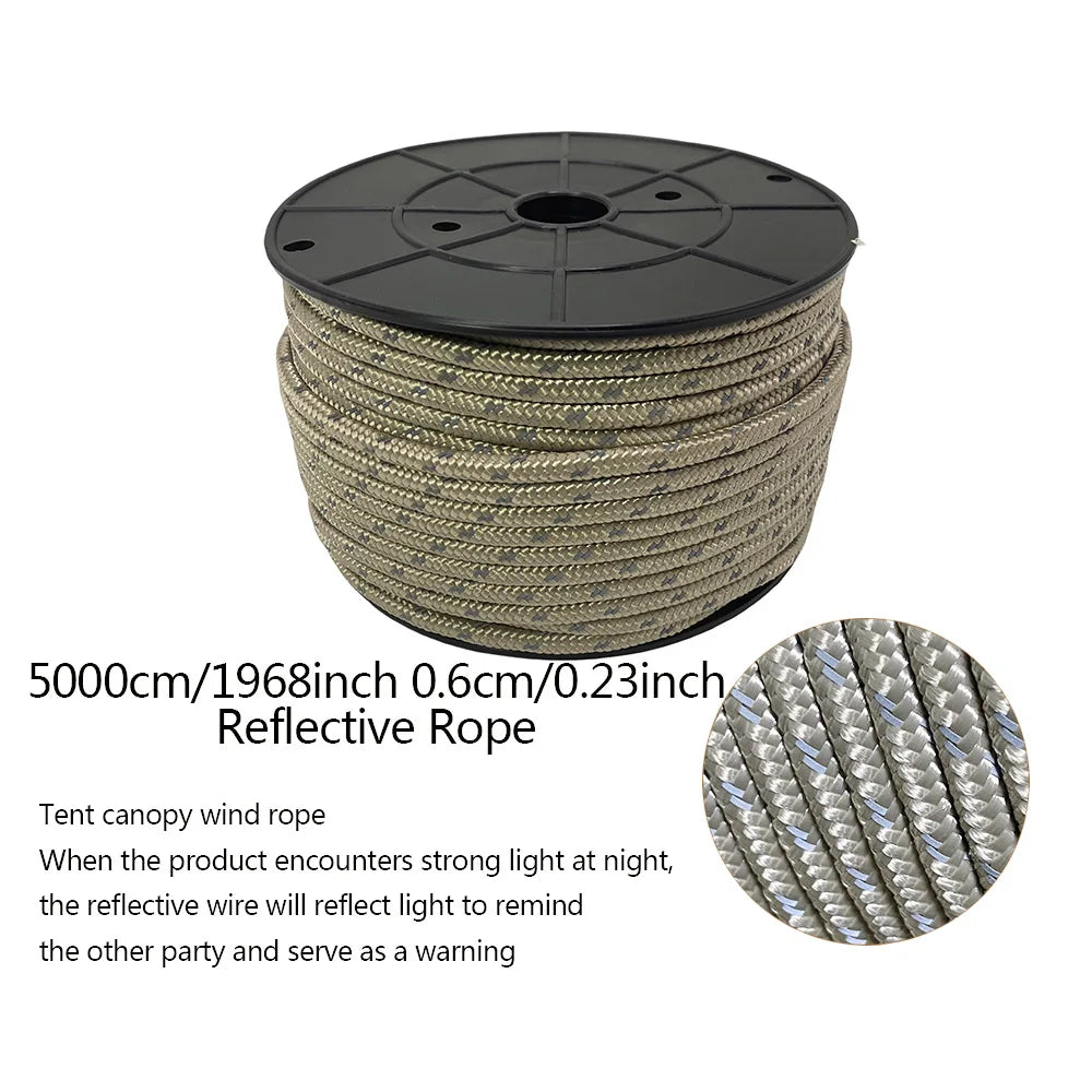 Reflektierendes Zeltseil 6mm 50m für Camping und Outdoor – clever-campen Ansicht 4