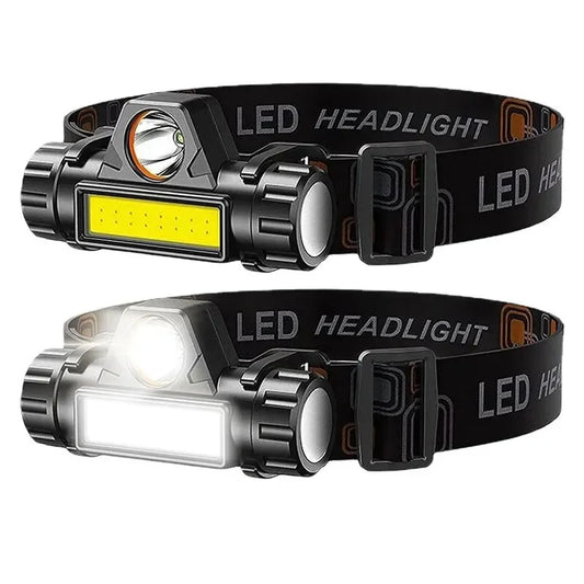 Rechargeable COB LED USB Stirnlampe mit starkem Magneten