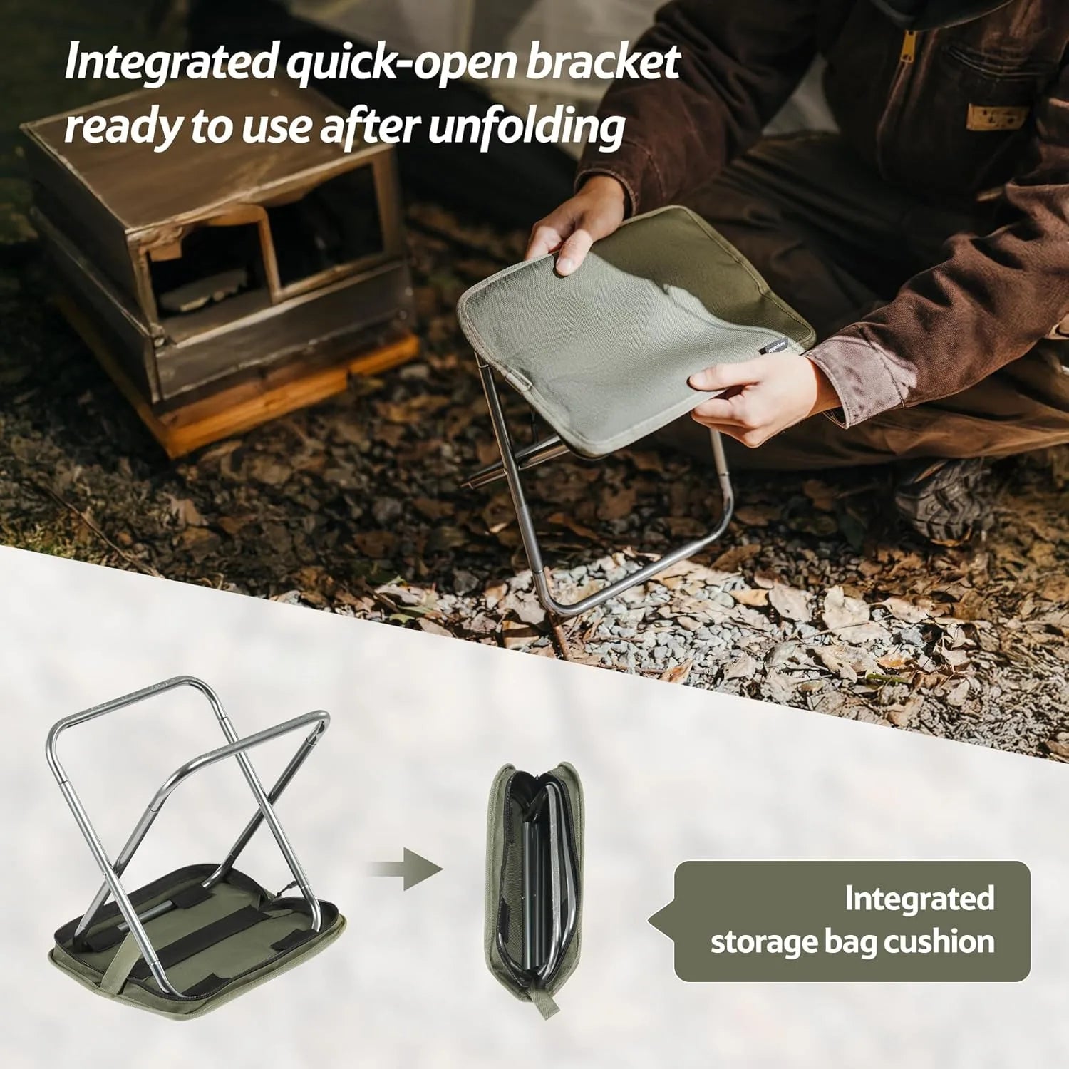 Naturehike Klappstuhl für Camping und Outdoor – clever-campen Ansicht 4