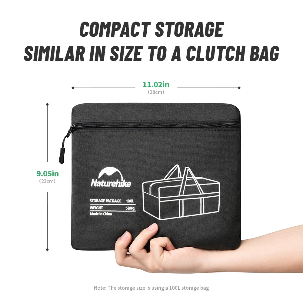 Naturehike Faltbare Aufbewahrungstasche 45L 100L für Camping – clever-campen Ansicht 2