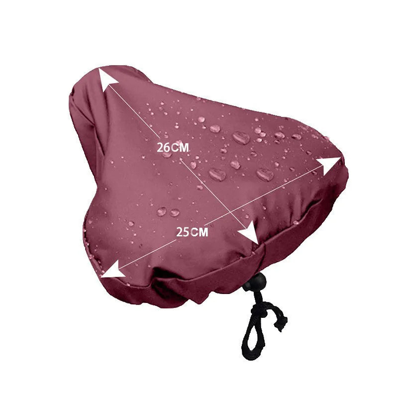 Wasserdichtes Fahrradsattel Regencover mit Kordelzug – clever-campen Ansicht 5