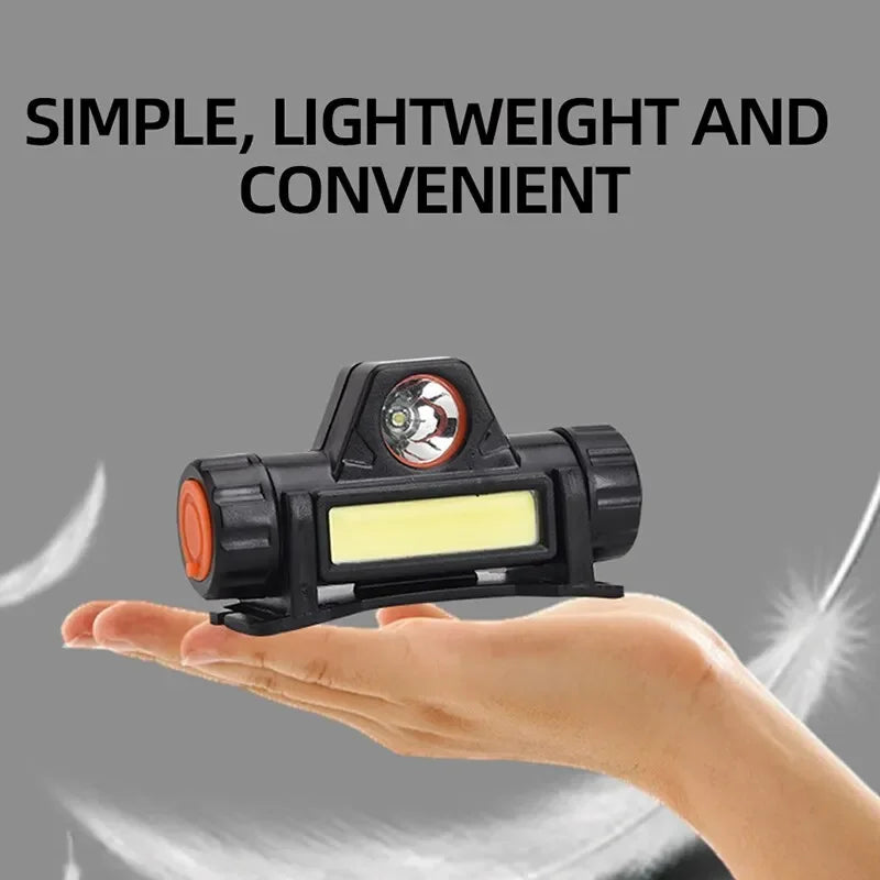 Rechargeable COB LED USB Stirnlampe mit starkem Magneten – clever-campen Ansicht 5