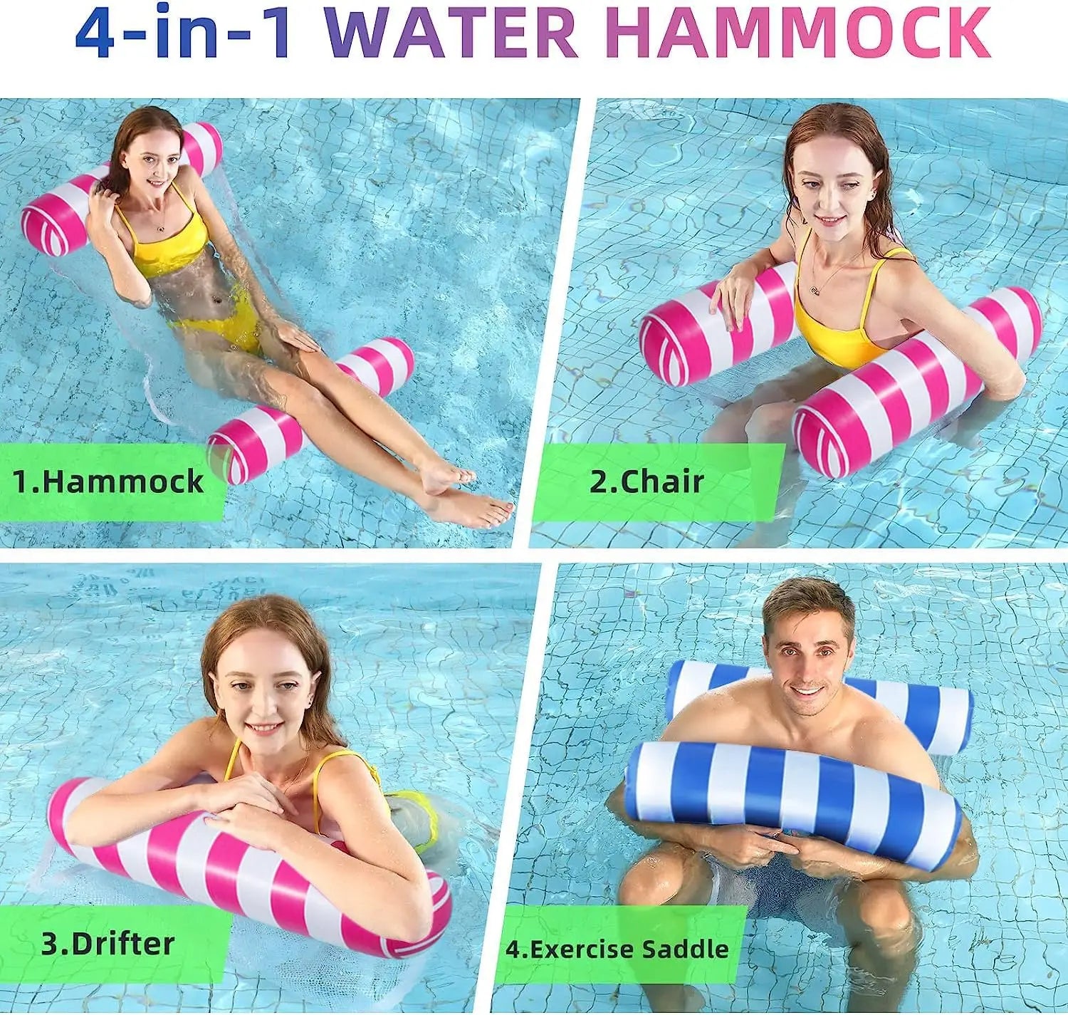Aufblasbare Hängematte für Wasser und Poolpartys – clever-campen Ansicht 3