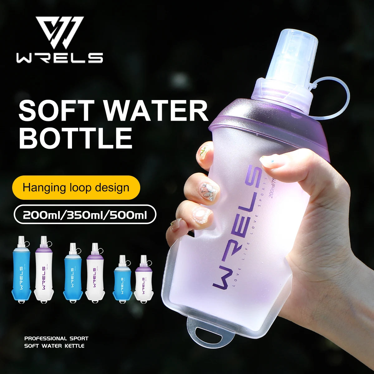 WRELS Outdoor Sport Trinkflasche faltbar für Camping – clever-campen Ansicht 2