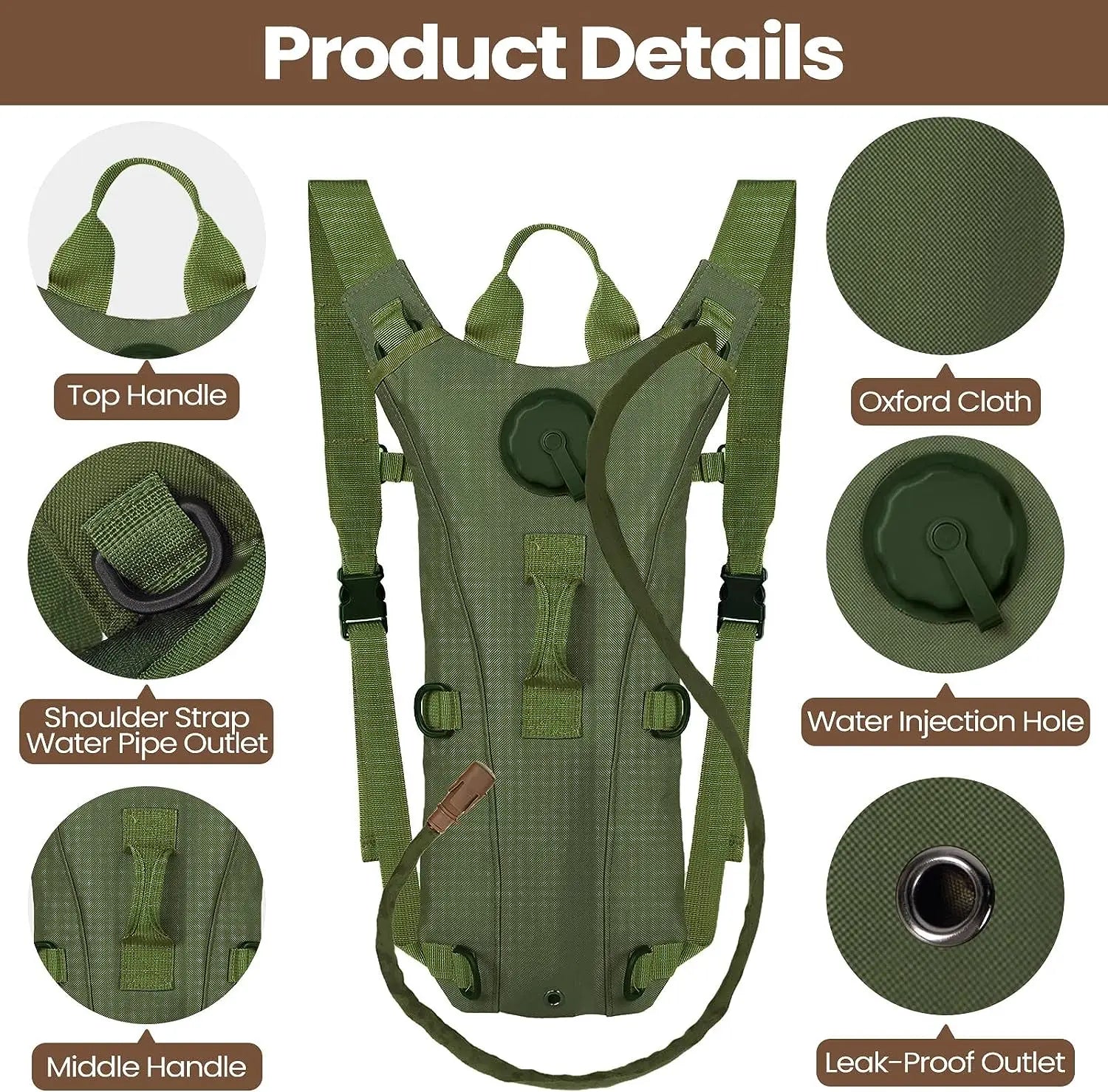 Rotierbarer Clip für Trinkschlauch – Molle – als Rucksack – clever-campen Ansicht 3