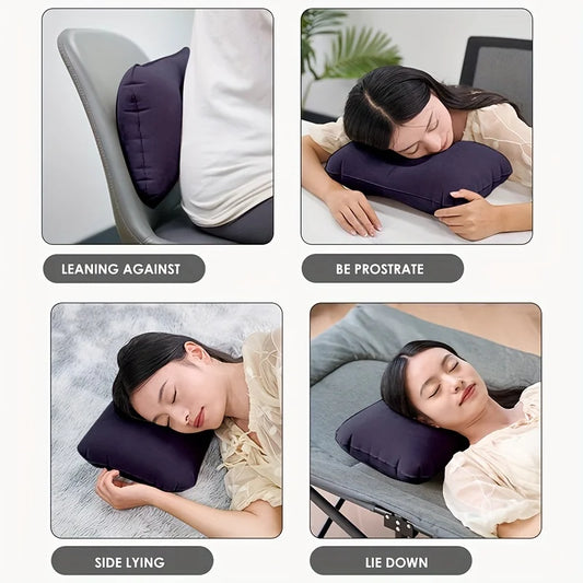 Bequemes aufblasbares Campingkissen für Nacken und Taille – clever-campen Ansicht 2