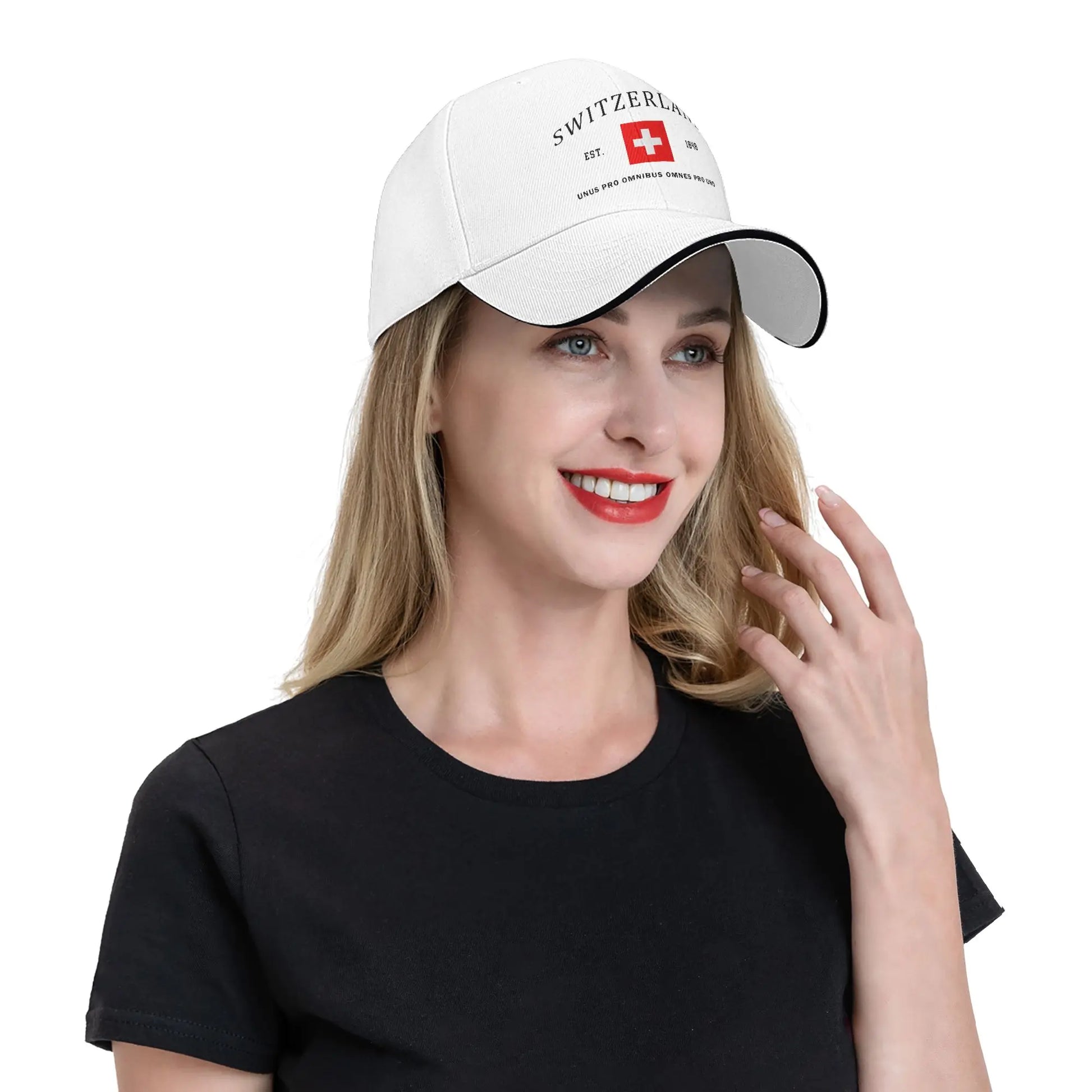 Schweiz Flagge Baseball Cap Unisex – Verstellbar – clever-campen Ansicht 6