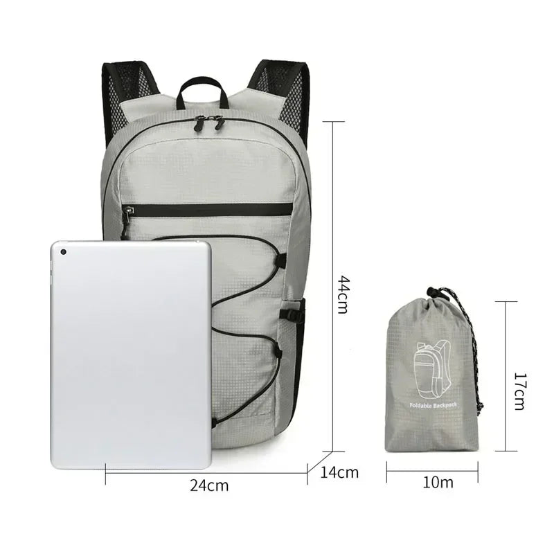 20L Faltbarer Rucksack für Wandern und Reisen – clever-campen Ansicht 2